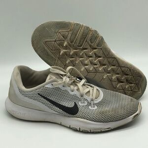 Nike Running Shoes Women's 9.5 Flex TR7 Mesh White/Grey Athletic Sneakers